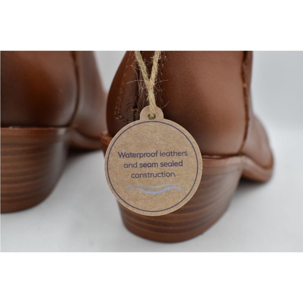 Sofft Cognac Leather Ankle Bootie - Picture 6 of 10